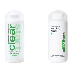 breakout clearing foaming wash  old new packaging